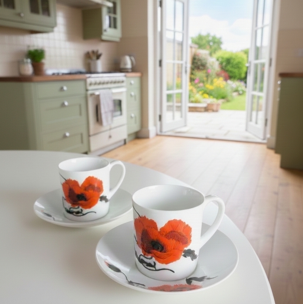 Wedgwood Bone China Teacup Saucer set